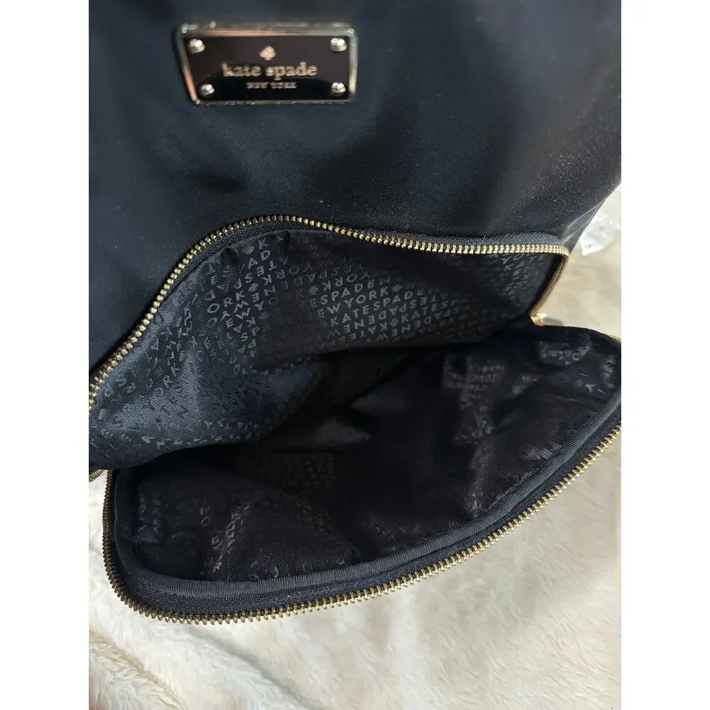 KATE SPADE Hilo Blake Ave XL Laptop Backpack Nylon Black $225